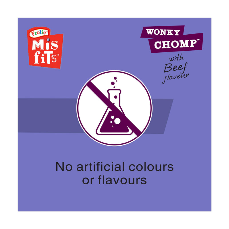 Misfits Wonky Chomp beef liver dog treats 170g, UK version