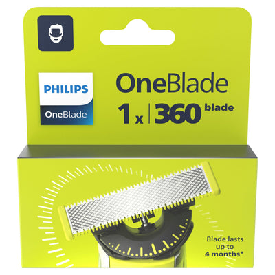 Sainsburys Philips OneBlade Replacement 360 Blade Pack Electric Shaver Accessory- Buy online at McGrocer