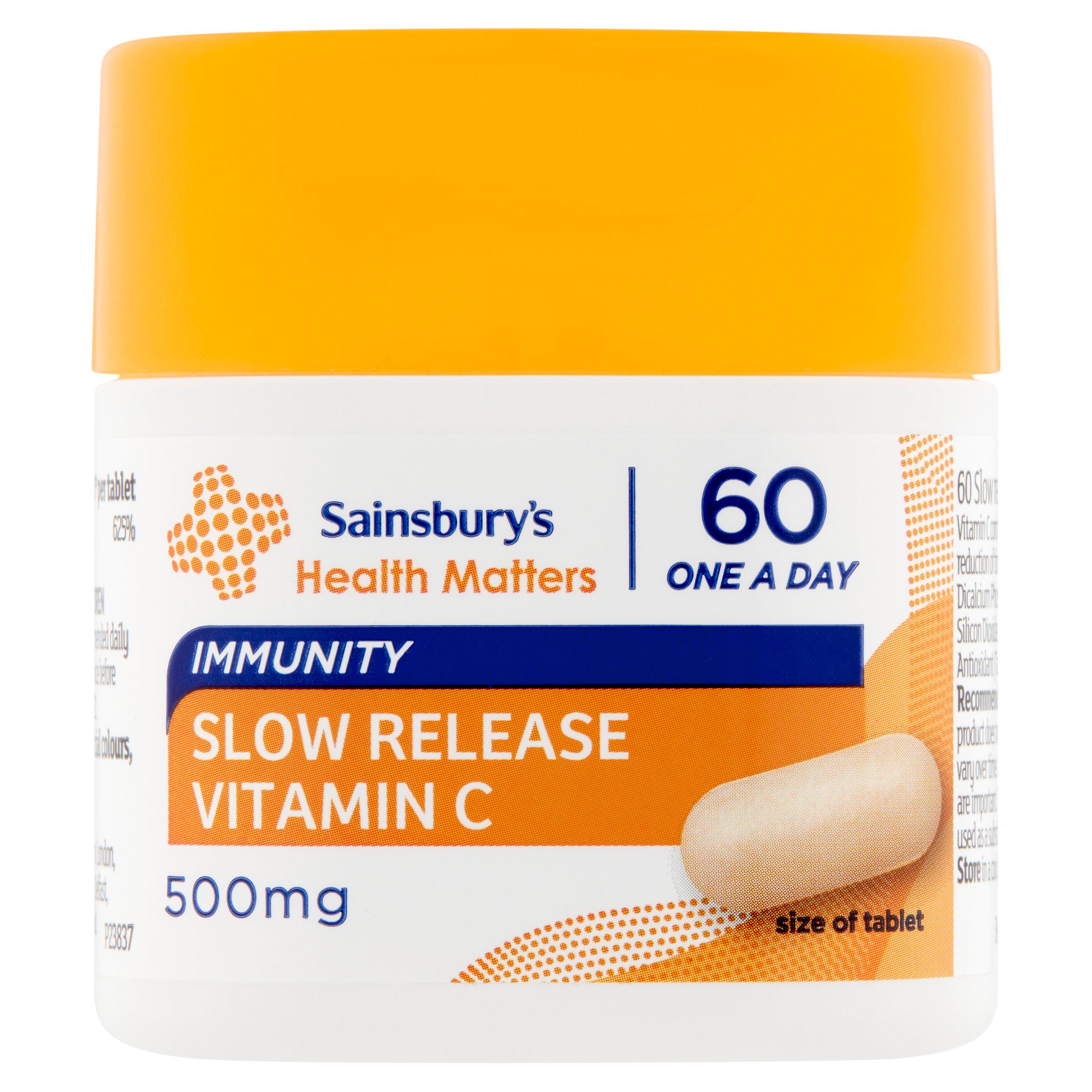 Immune Slow Release Vitamin C 500mg One A Day 60 Tablets