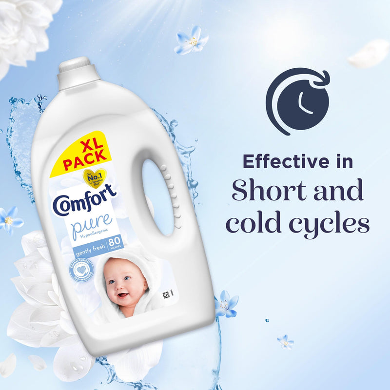 Comfort Pure fabric conditioner 2.4L, imported from the UK