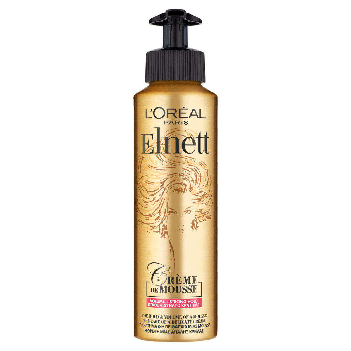 L'Oreal Elnett volume mousse strong hold 200ml - British product