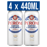 Peroni Nastro Azzurro beer 4x440ml (British brand)