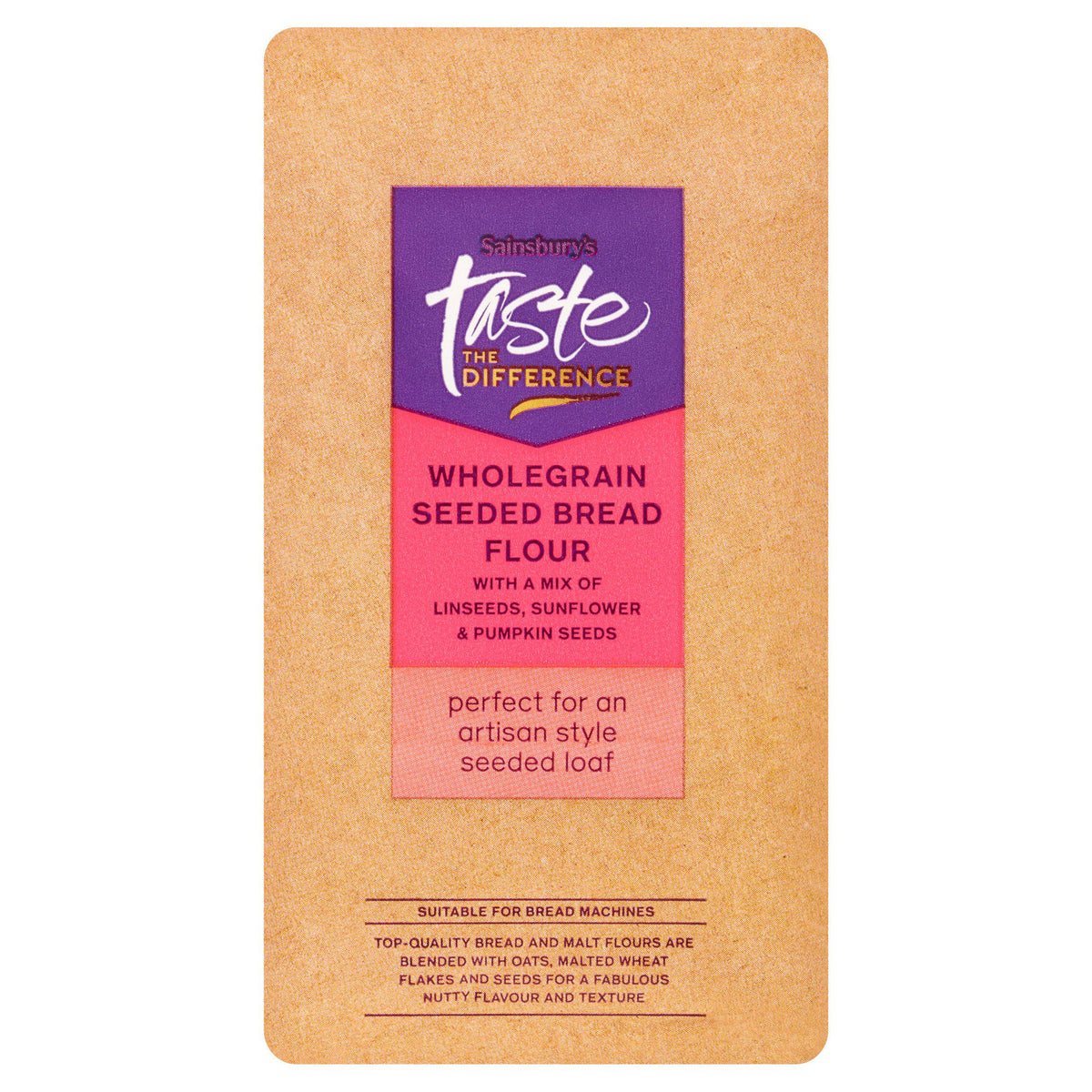 Sainsbury's Taste the Difference wholegrain seeded flour 1kg, UK version