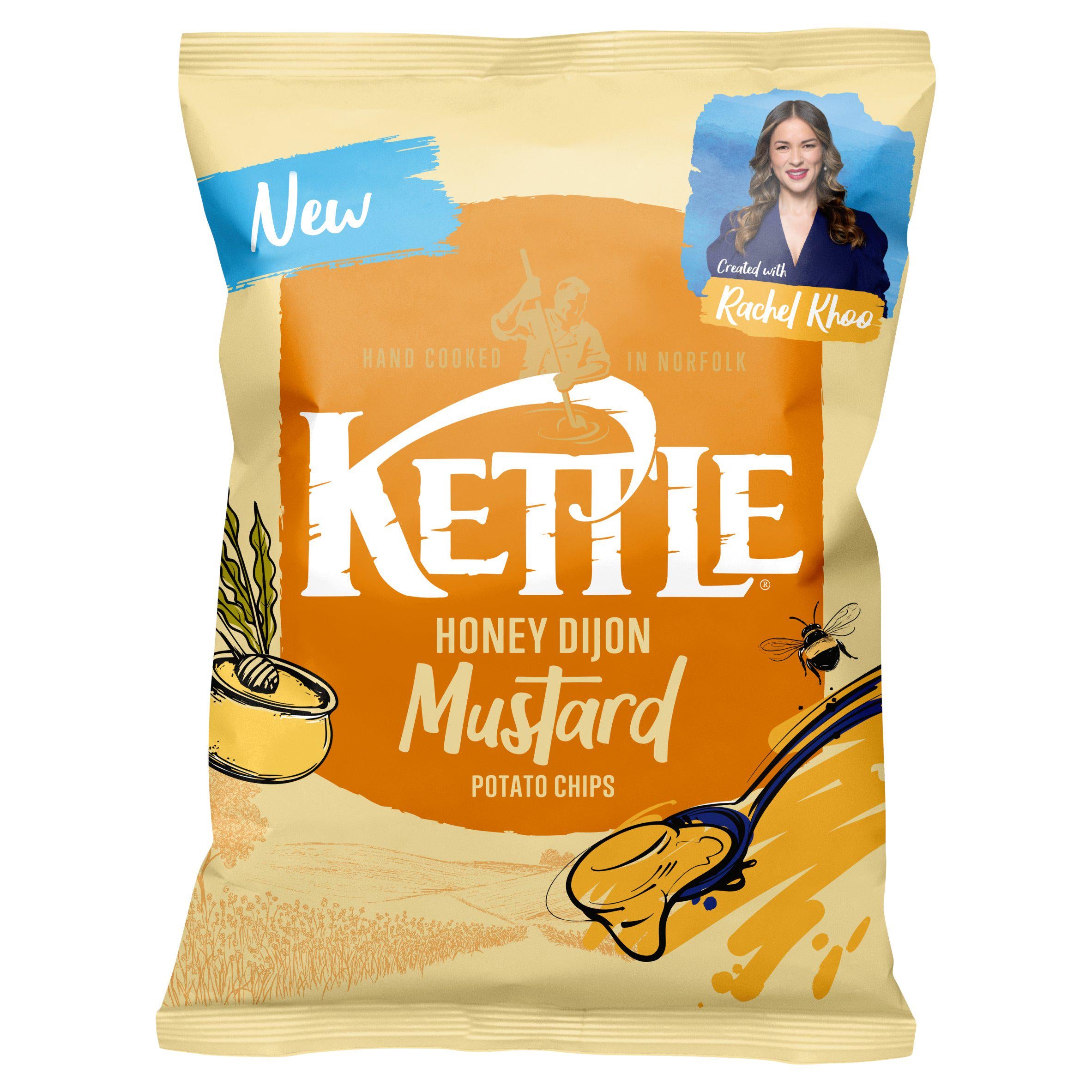 Kettle Honey Dijon Mustard Potato Chips 130g, UK version