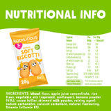Kiddylicious banana soft biscotti baby snacks 6x20g, imported from the UK