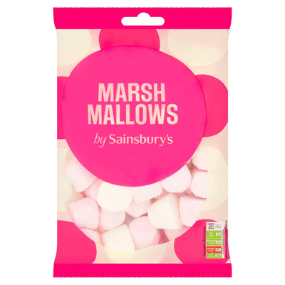 Sainsburys Sainsbury's vanilla and raspberry marshmallows 400g- Buy online at McGrocer