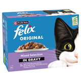 Felix Mixed Selection Gravy wet cat food 12x85g, UK version