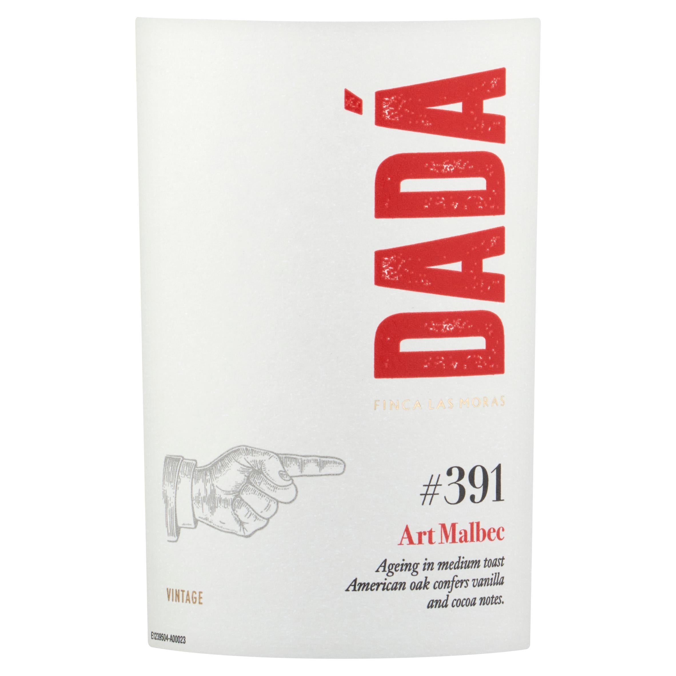 Dada Art Malbec red wine 75cl, imported from the UK