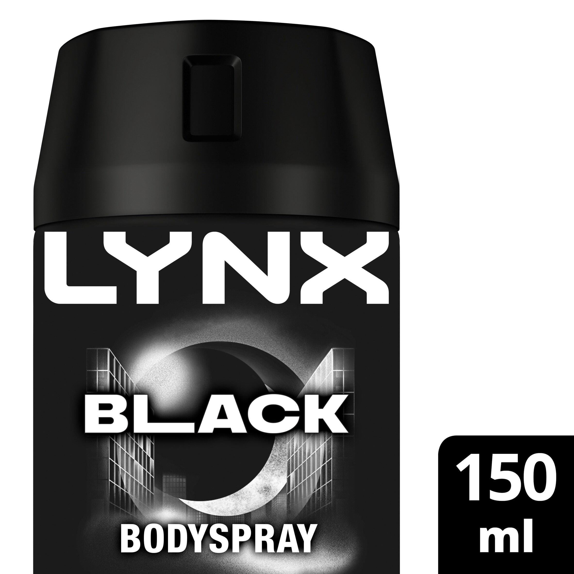 Lynx Black deodorant body spray 150ml (British brand)