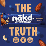 Nakd Blueberry Muffin fruit and nut bars 4x35g (British brand)