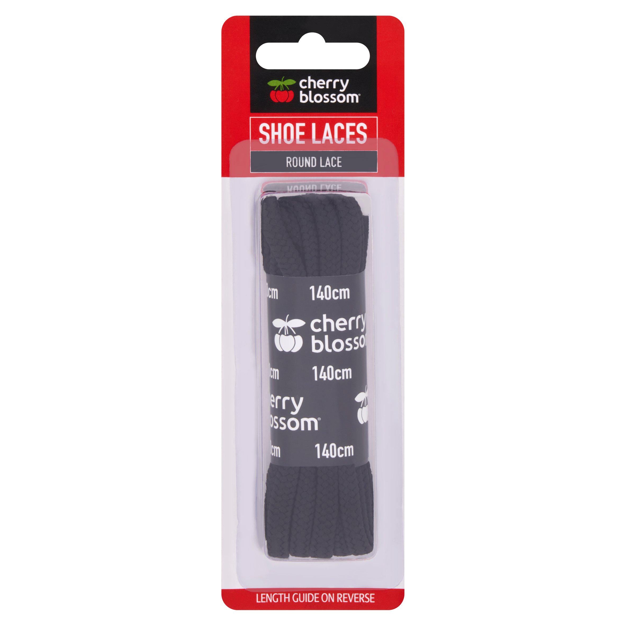 Cherry Blossom round shoe laces 140cm - British product