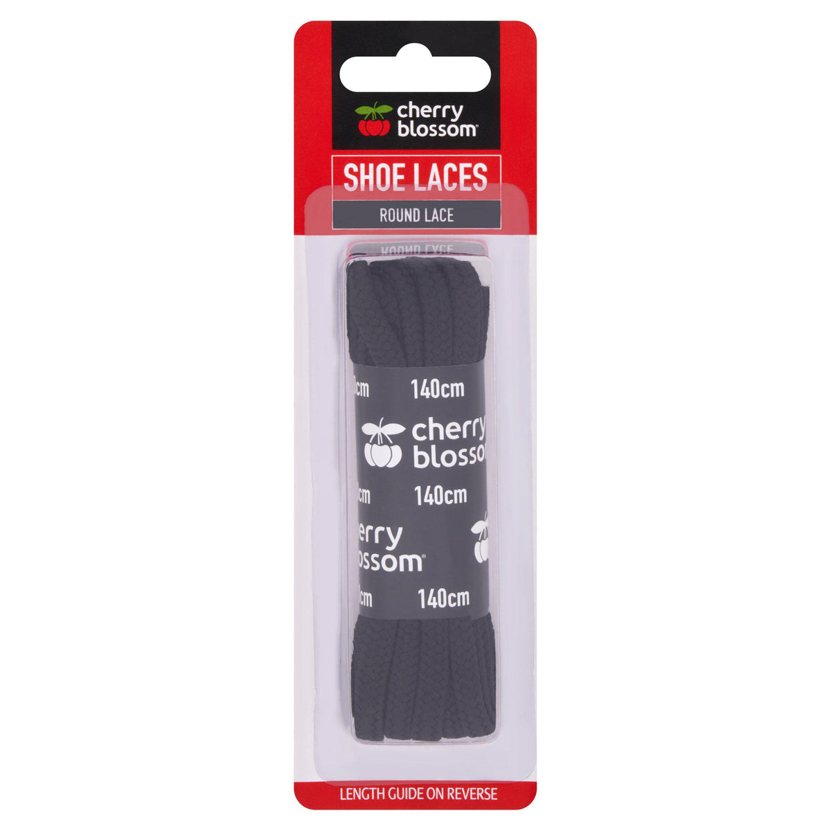 Cherry Blossom round shoe laces 140cm - British product
