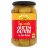 Sainsbury's olives pitted Spanish Queen 340g - British product