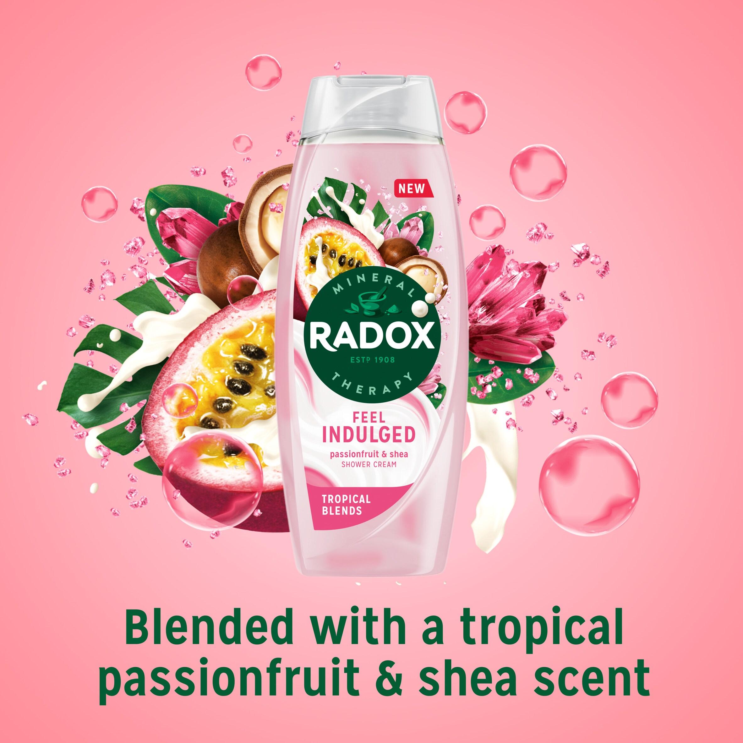 Radox shower cream mineral therapy passionfruit 450ml, imported from the UK