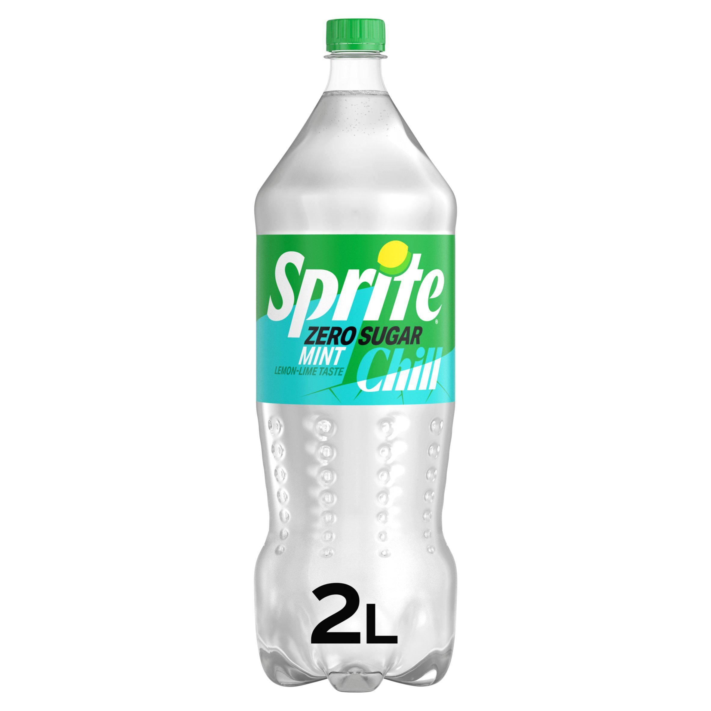 Sprite soft drink Zero Sugar Chill Mint 2L - British product