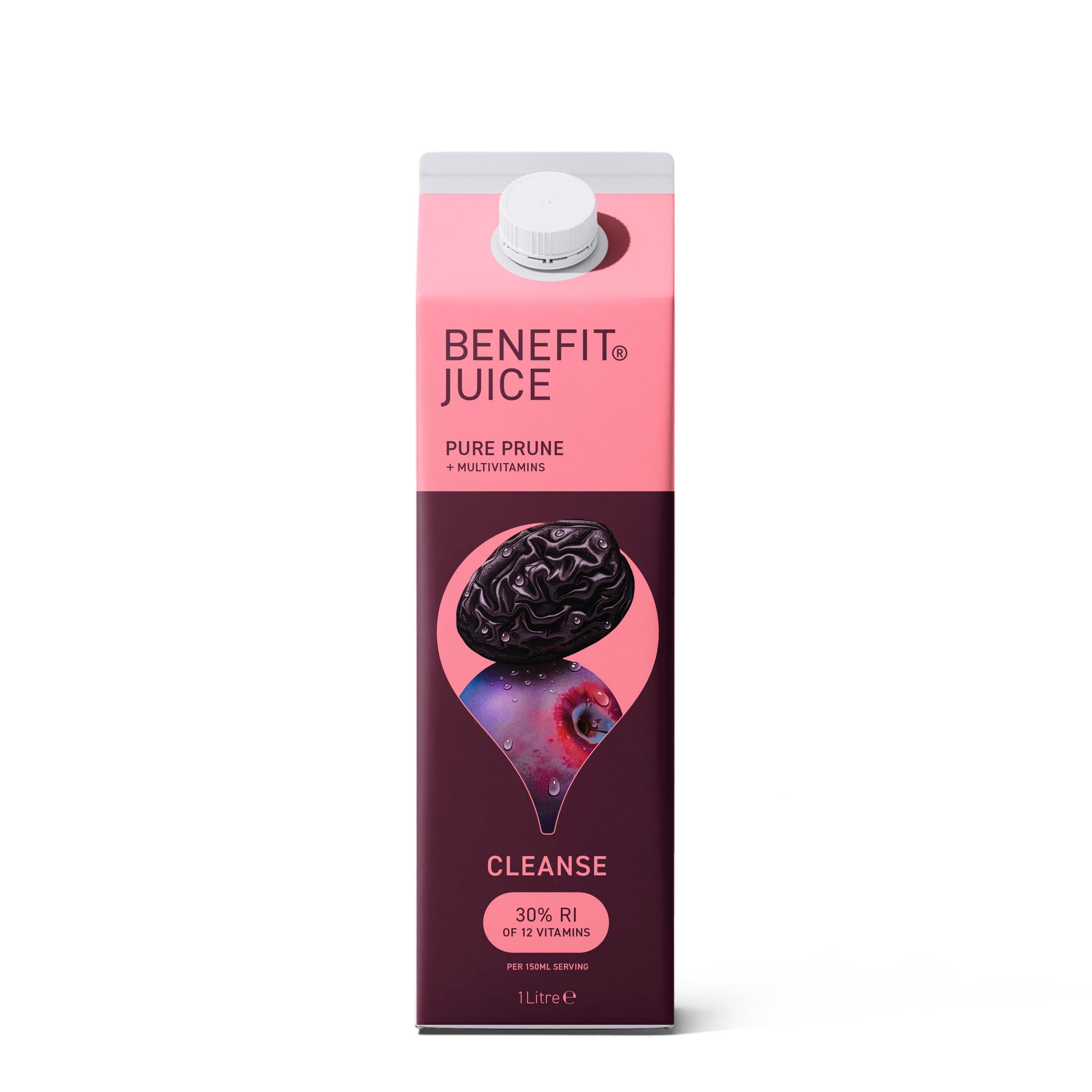 Benefit prune juice with vitamins 1 Litre - British product