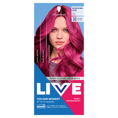 Sainsburys Schwarzkopf Live Colour Moment 093 Shocking Pink Semi Permanent Hair Dye- Buy online at McGrocer