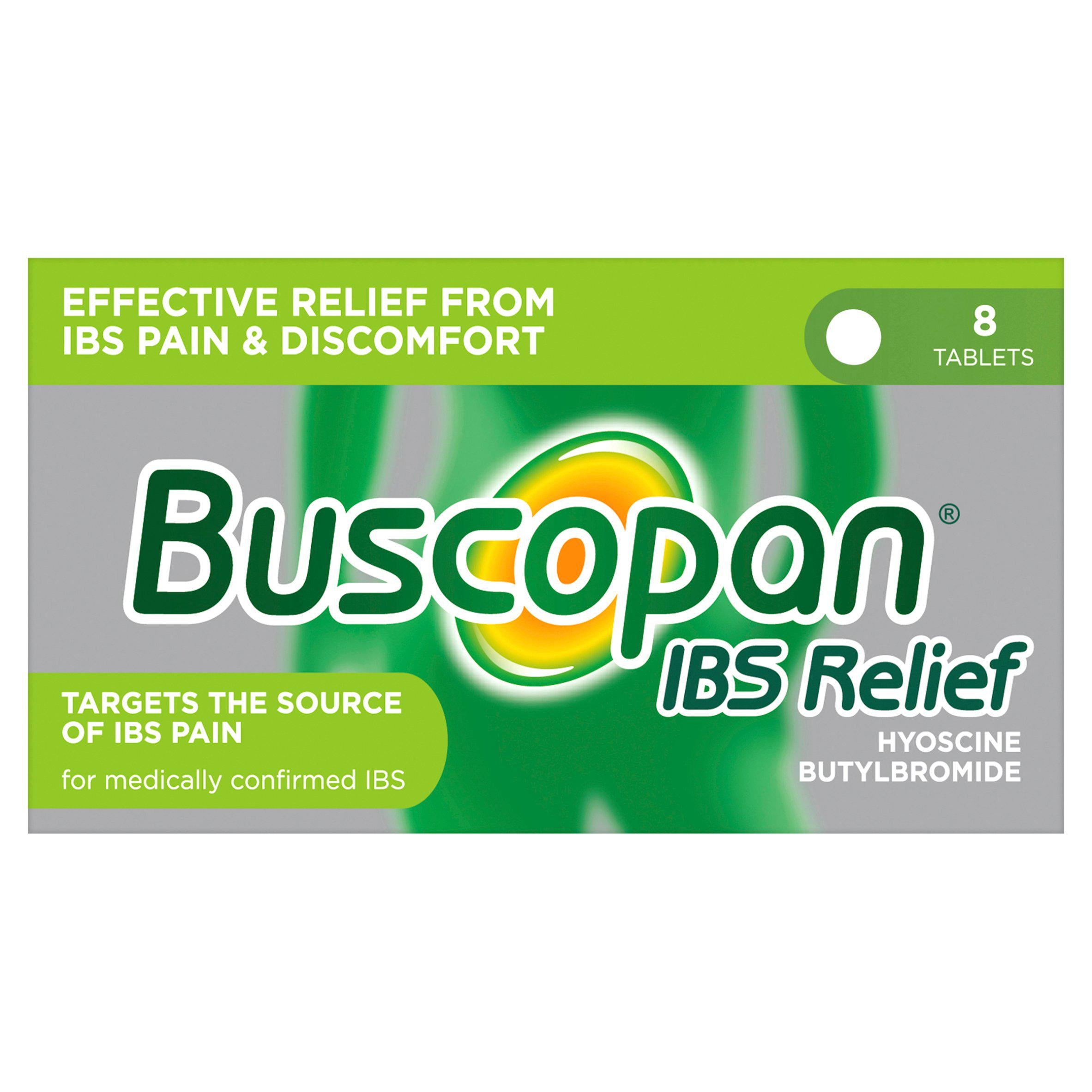 Buscopan IBS Relief tablets 8 tablets, imported from the UK