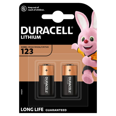 Sainsburys Duracell High Power Lithium 123 Battery 3V (CR123/CR123A/CR17345) Pack of 2- Buy online at McGrocer