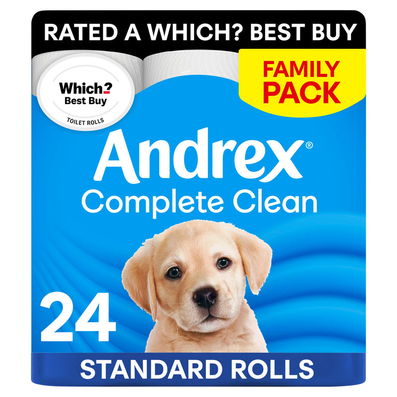 Andrex Complete Clean toilet rolls 24 pack - British product