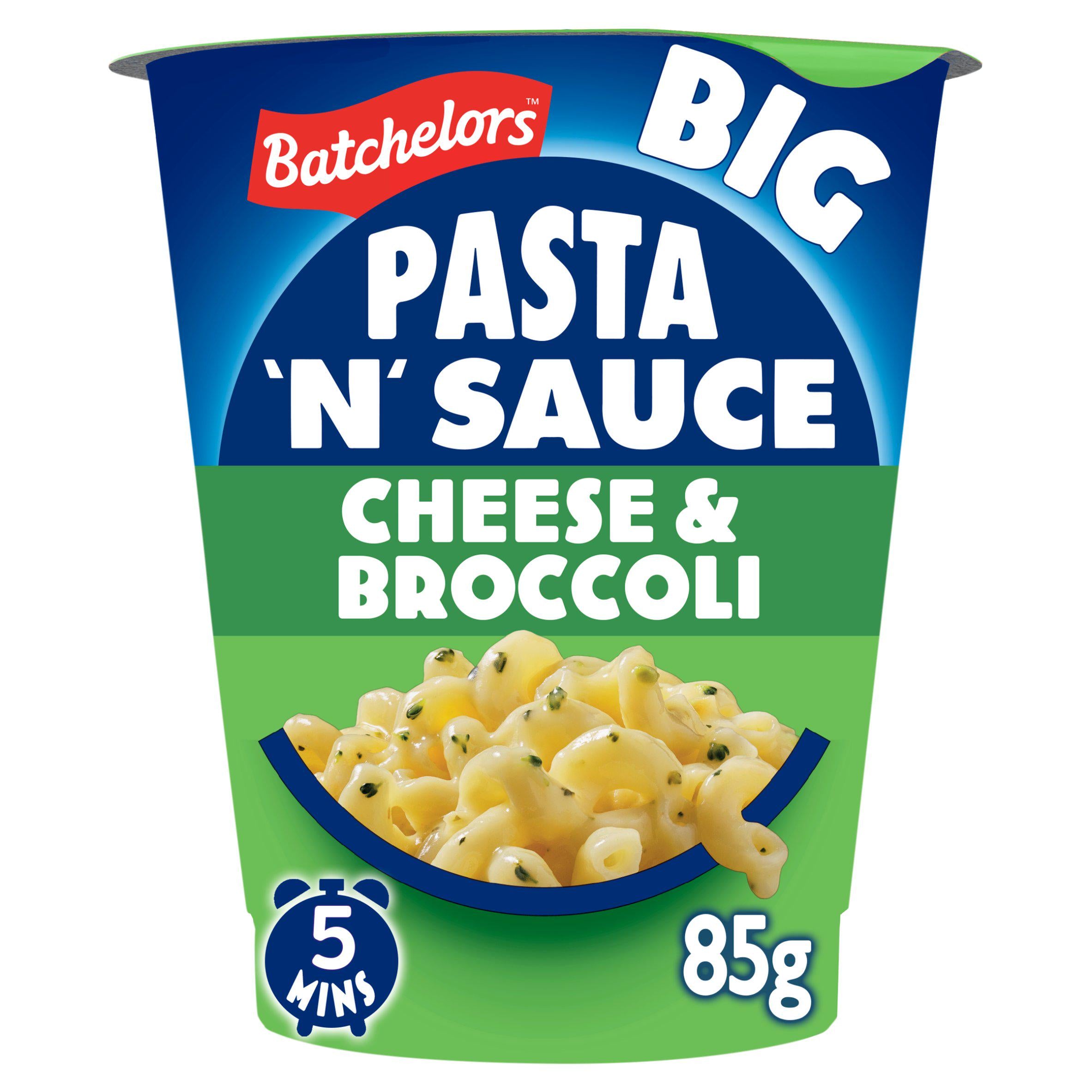 Batchelors pasta pot cheese and broccoli 85g, imported from the UK