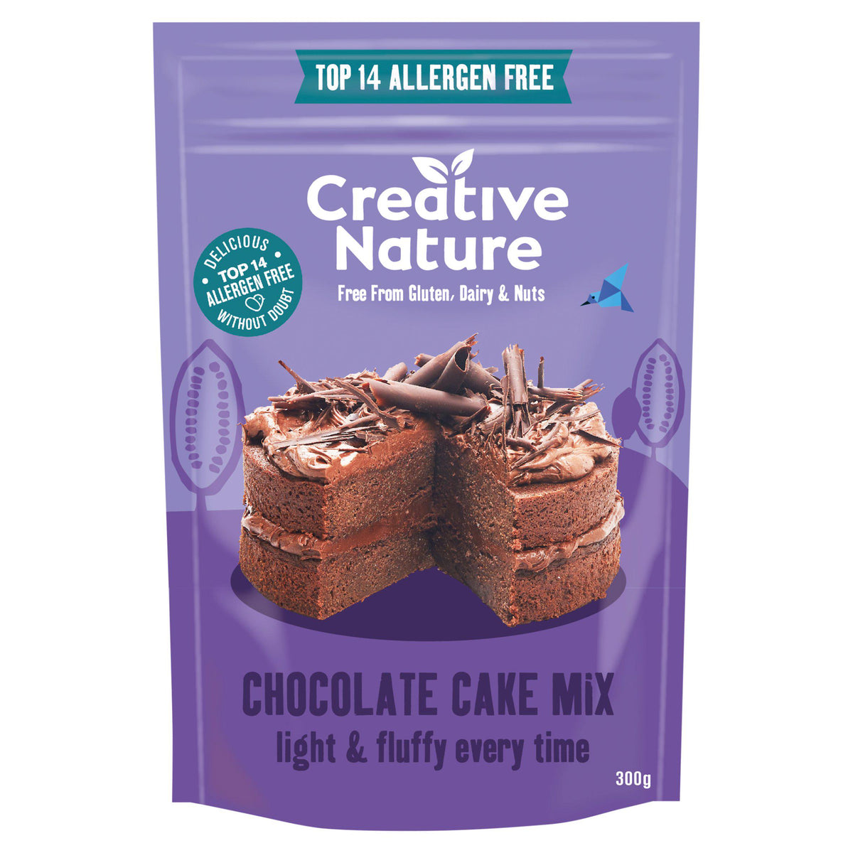 Creative Nature organic Victoria sponge cake mix 300g, UK version