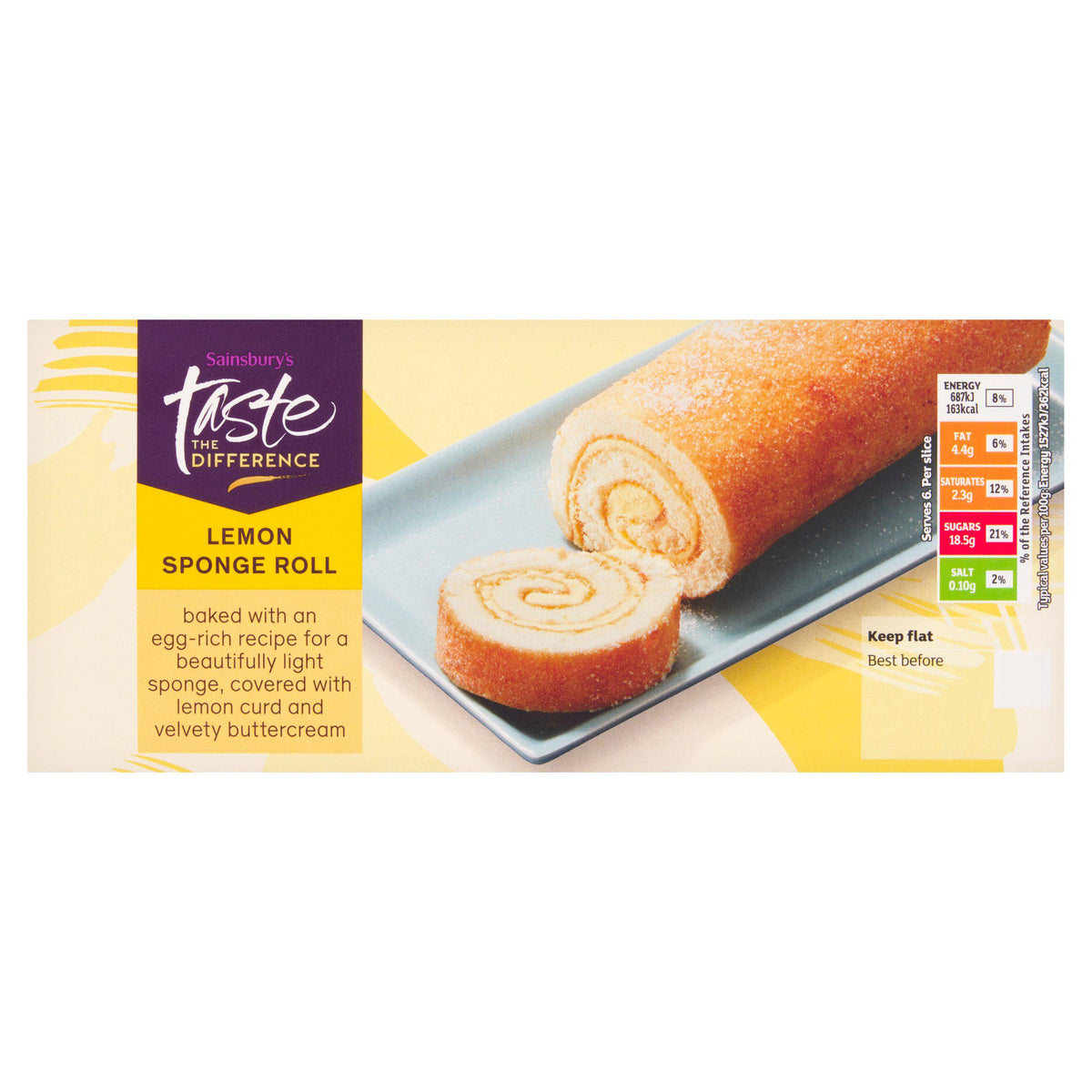 Sainsbury's lemon sponge roll 270g (British brand)