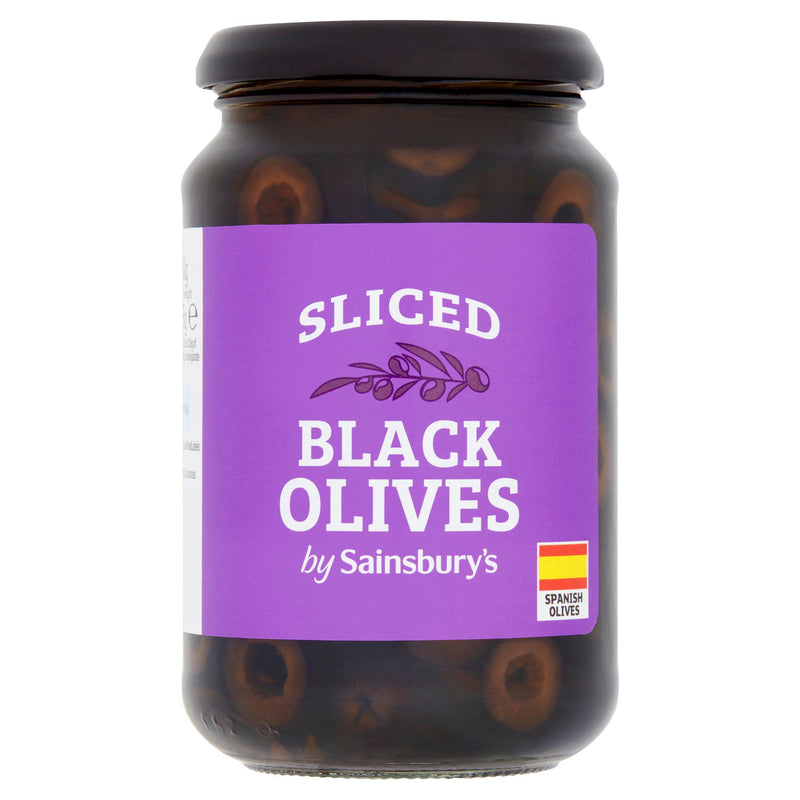 Sainsbury's sliced black olives 340g (British brand)