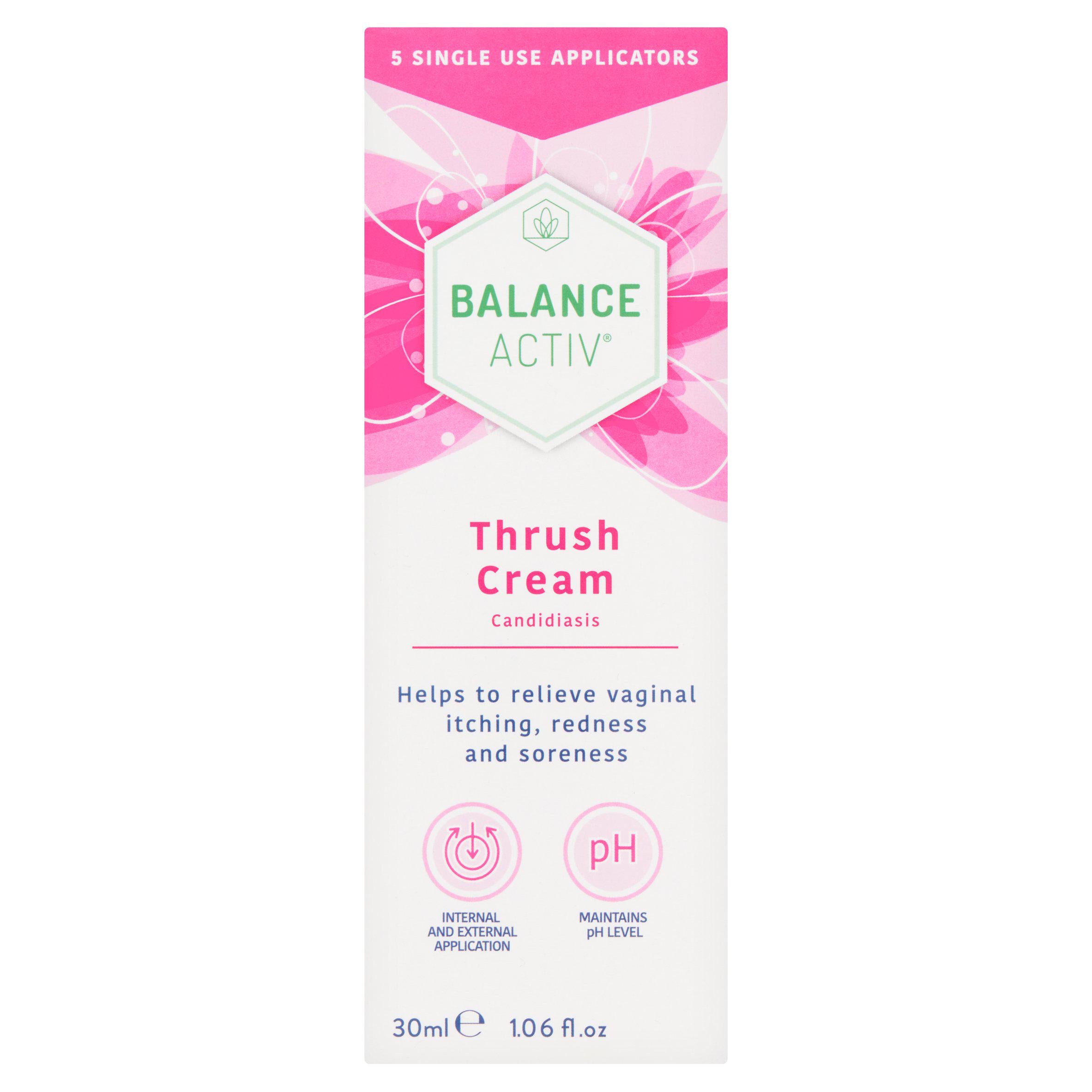 Balance Activ thrush cream 30ml with 5 applicators (British brand)
