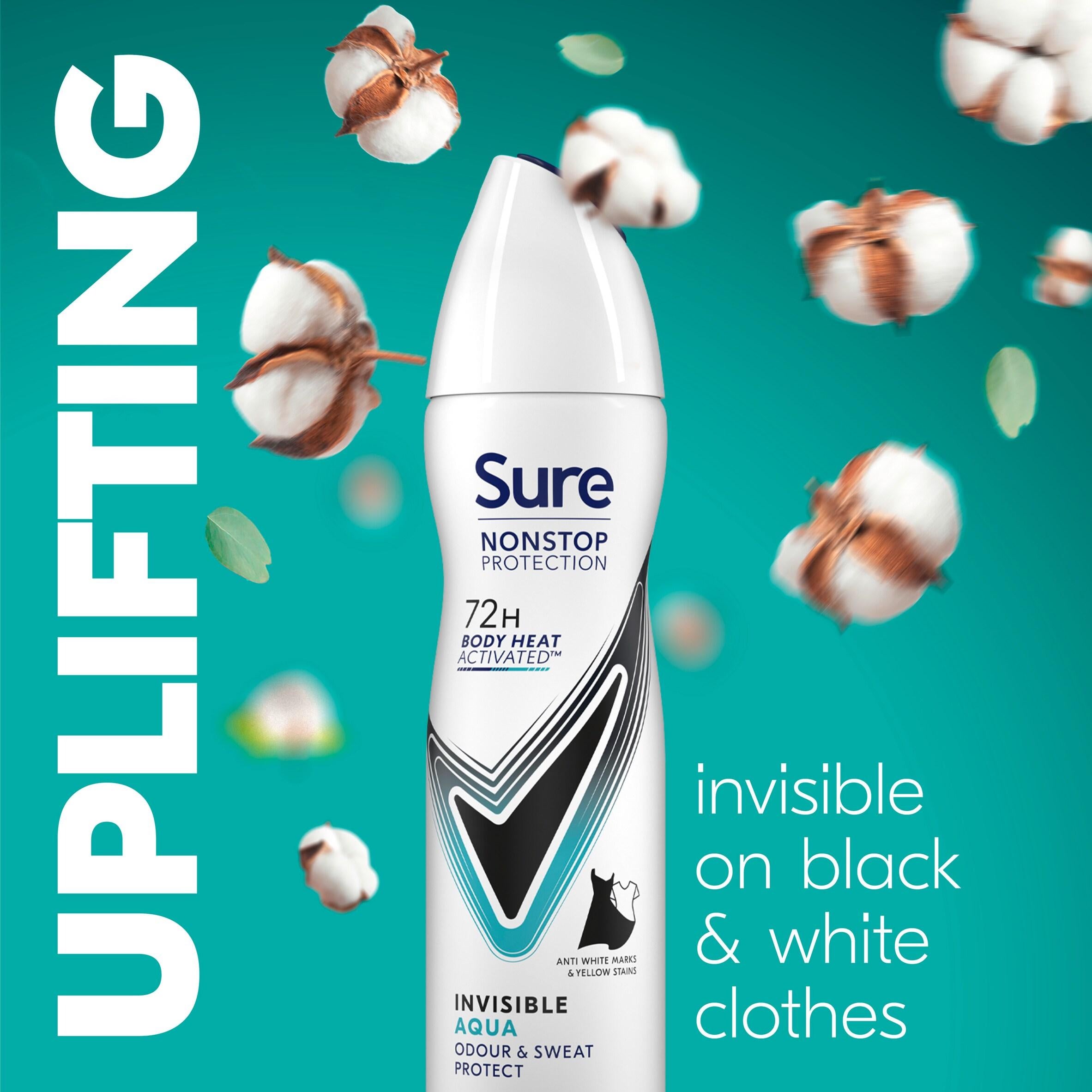 Sure Invisible Aqua antiperspirant deodorant 150ml, UK version