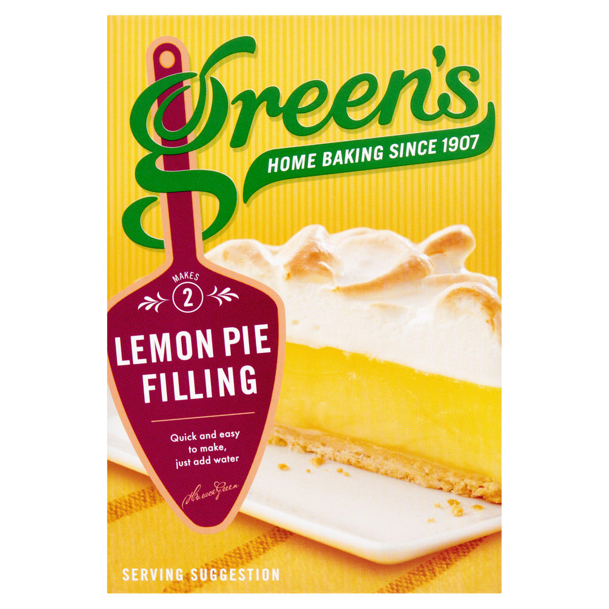 Green's Lemon Pie Filling baking mix 140g (British brand)