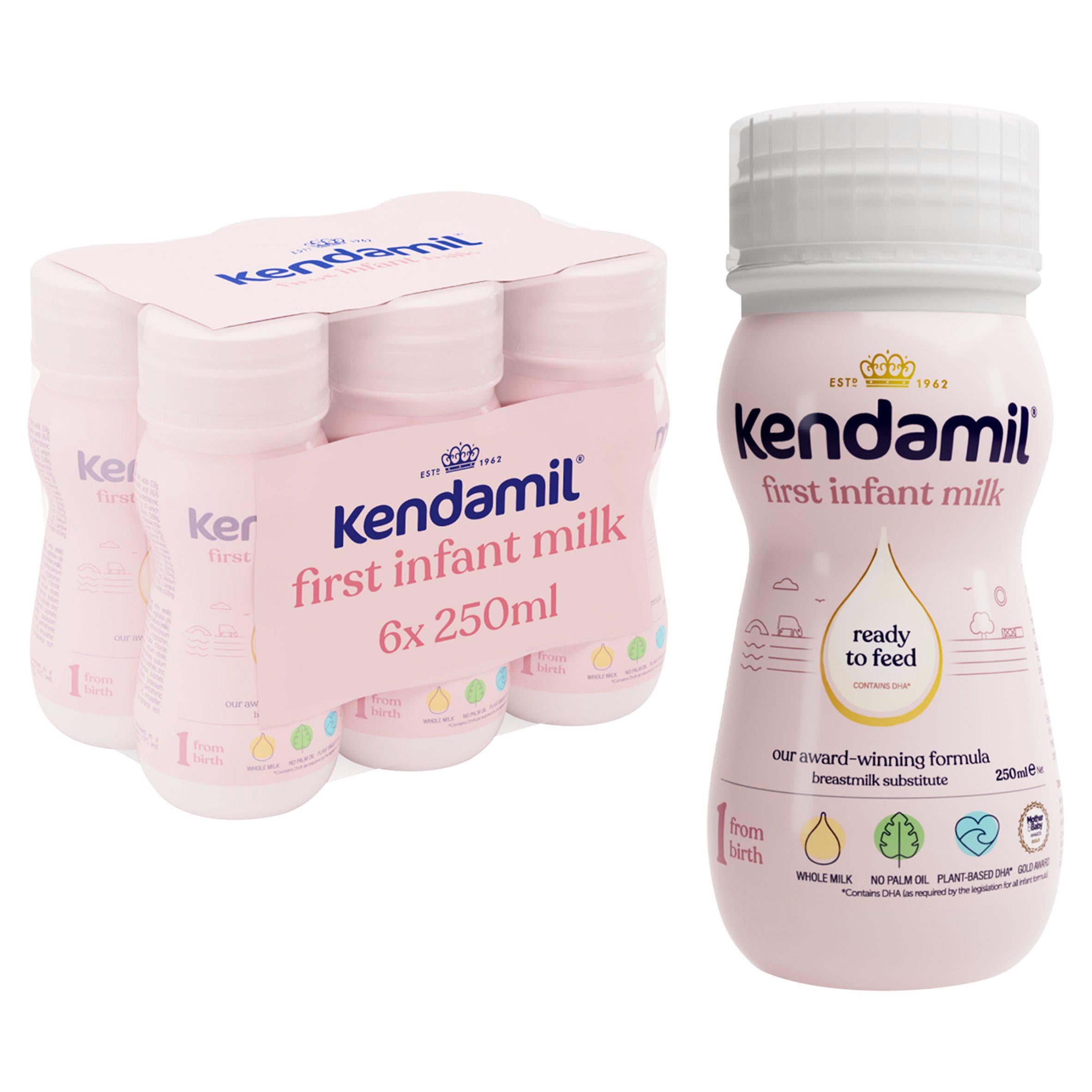 Kendamil First Infant Baby Milk 6x250ml