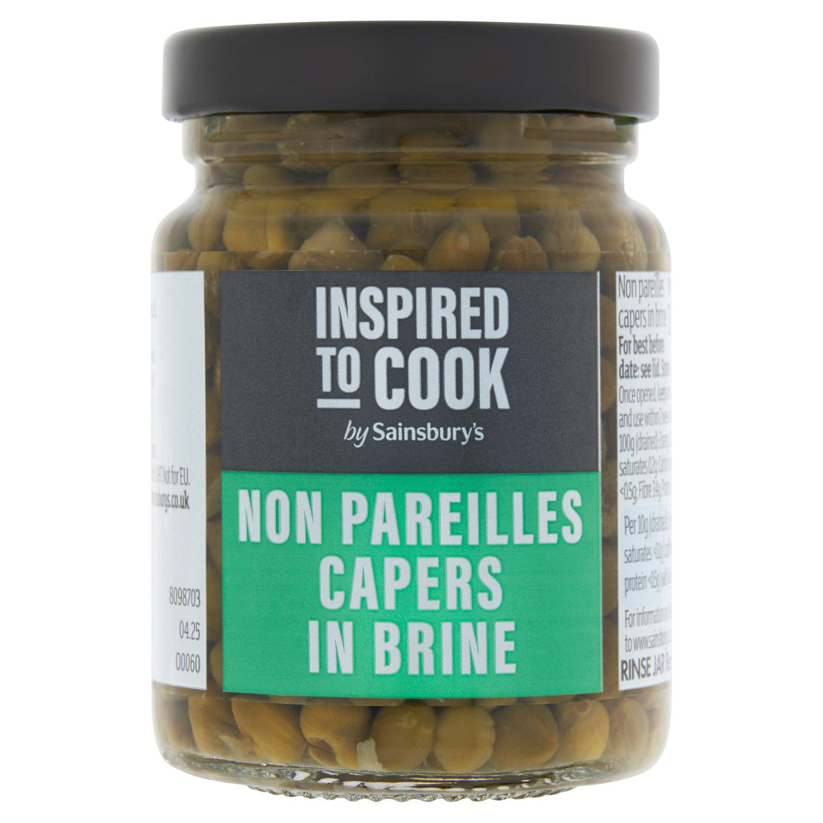 Sainsbury's Non Pareilles capers in brine 100g - British product