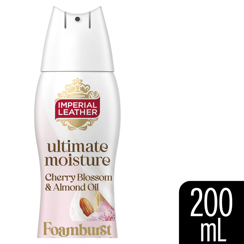 Imperial Leather foamburst body wash cherry blossom almond oil 200ml - British product