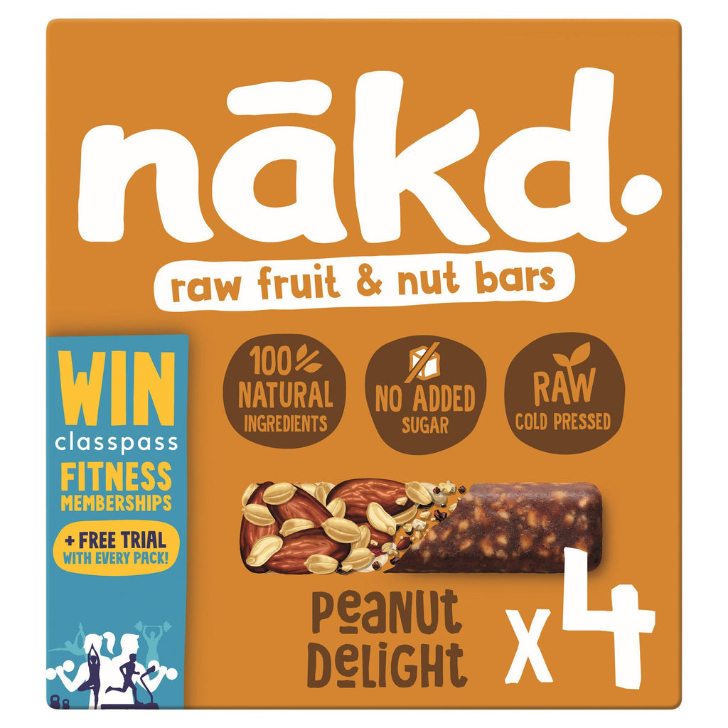 Nakd Peanut Delight Fruit & Nut Bars 4 x 35g