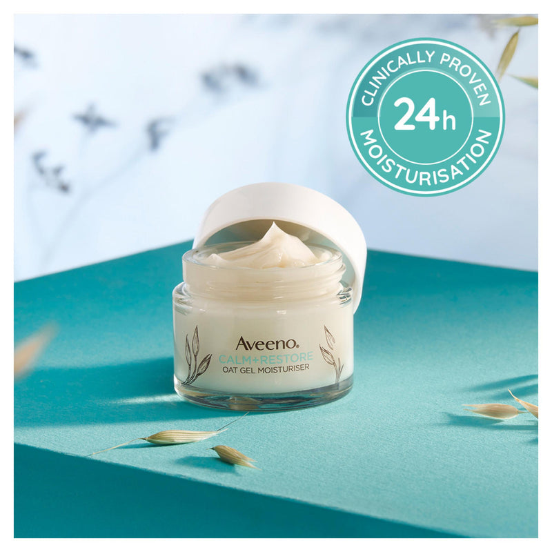 Aveeno face calming oat gel moisturiser 50ml (British brand)