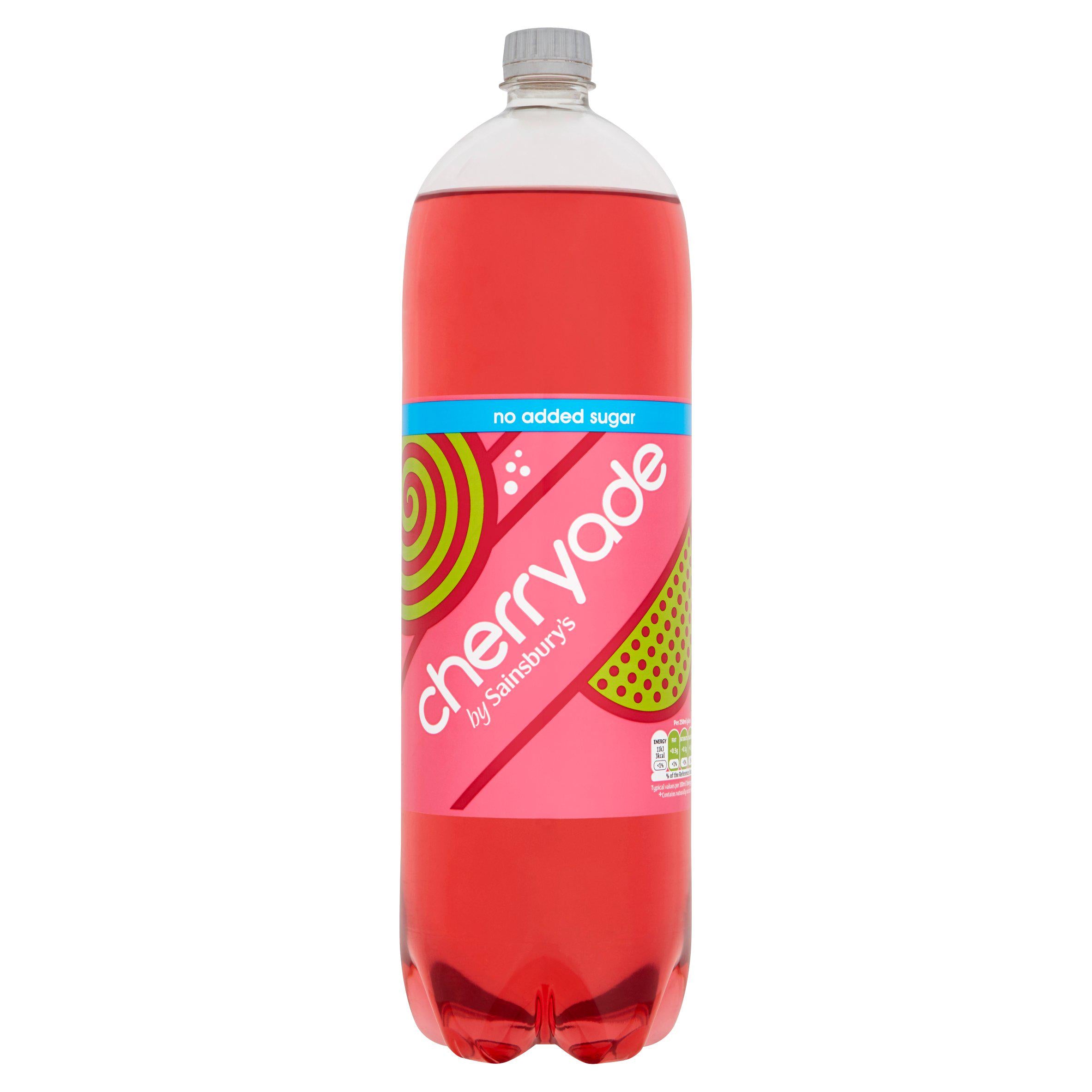 Sainsbury's cherryade no added sugar 2L, UK version