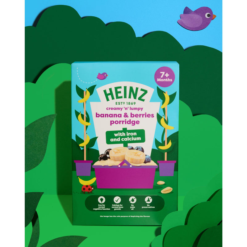 Heinz baby porridge banana berries 200g (British brand)