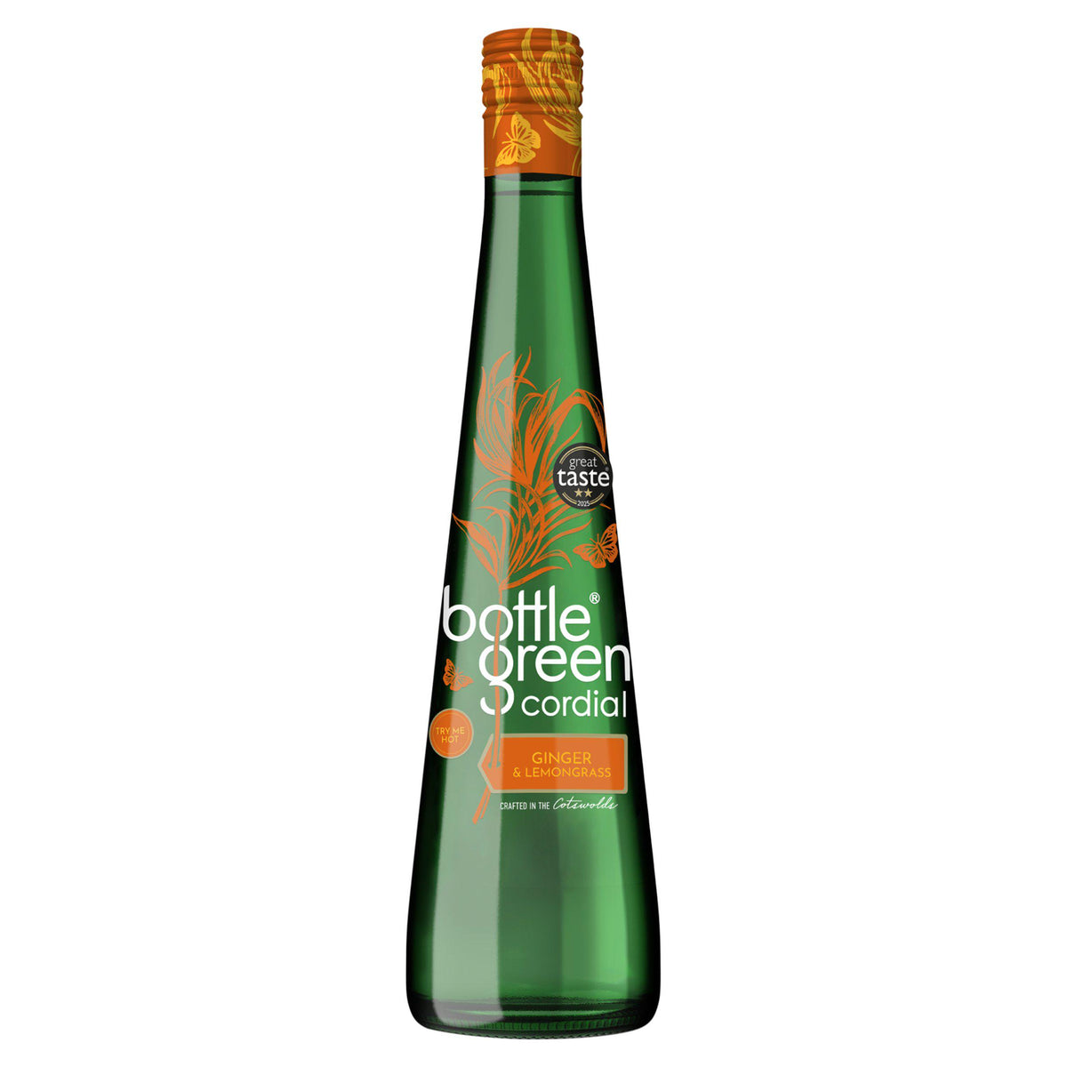 Bottlegreen ginger lemongrass cordial 500ml, UK version