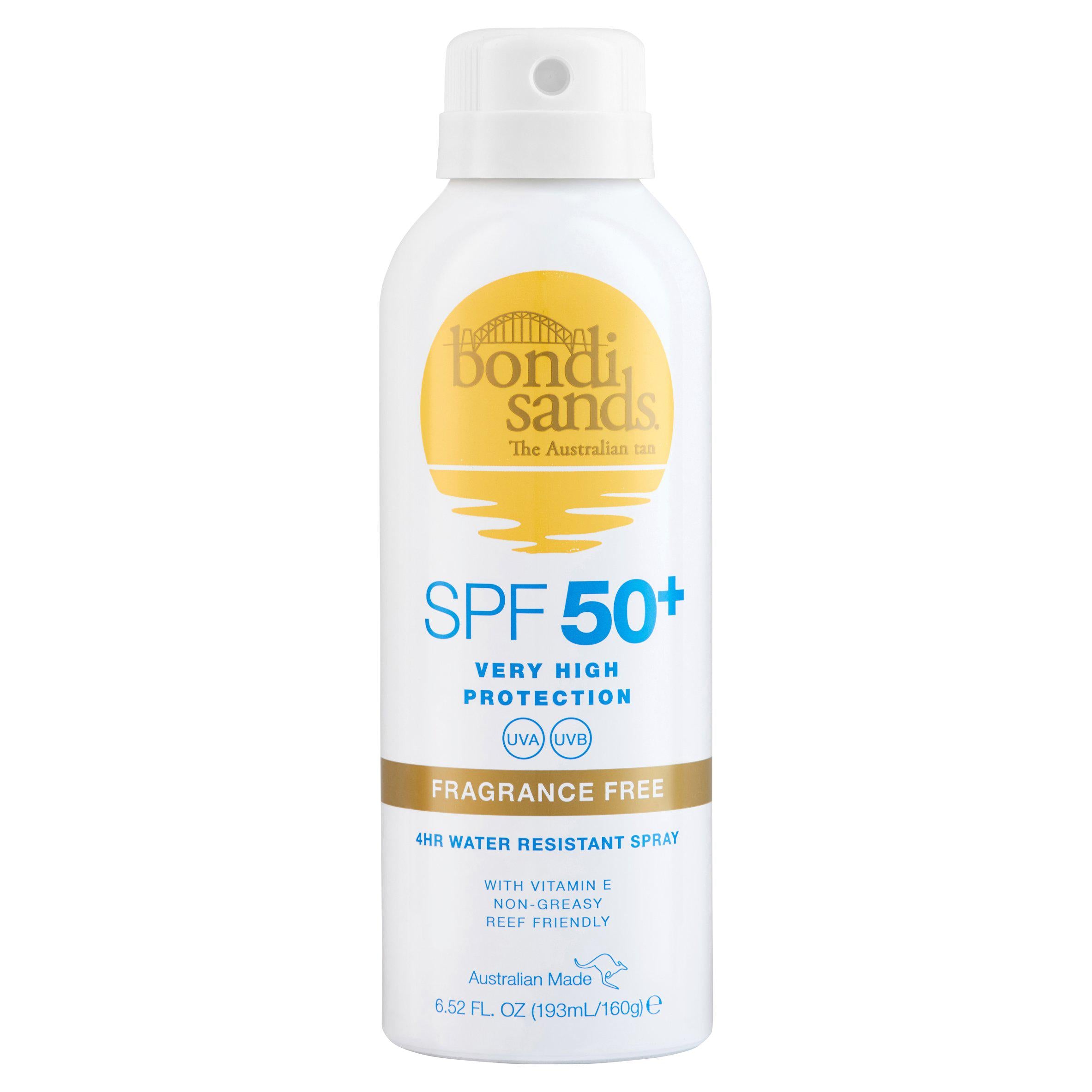 Bondi Sands SPF 50+ sunscreen spray 160g, UK version