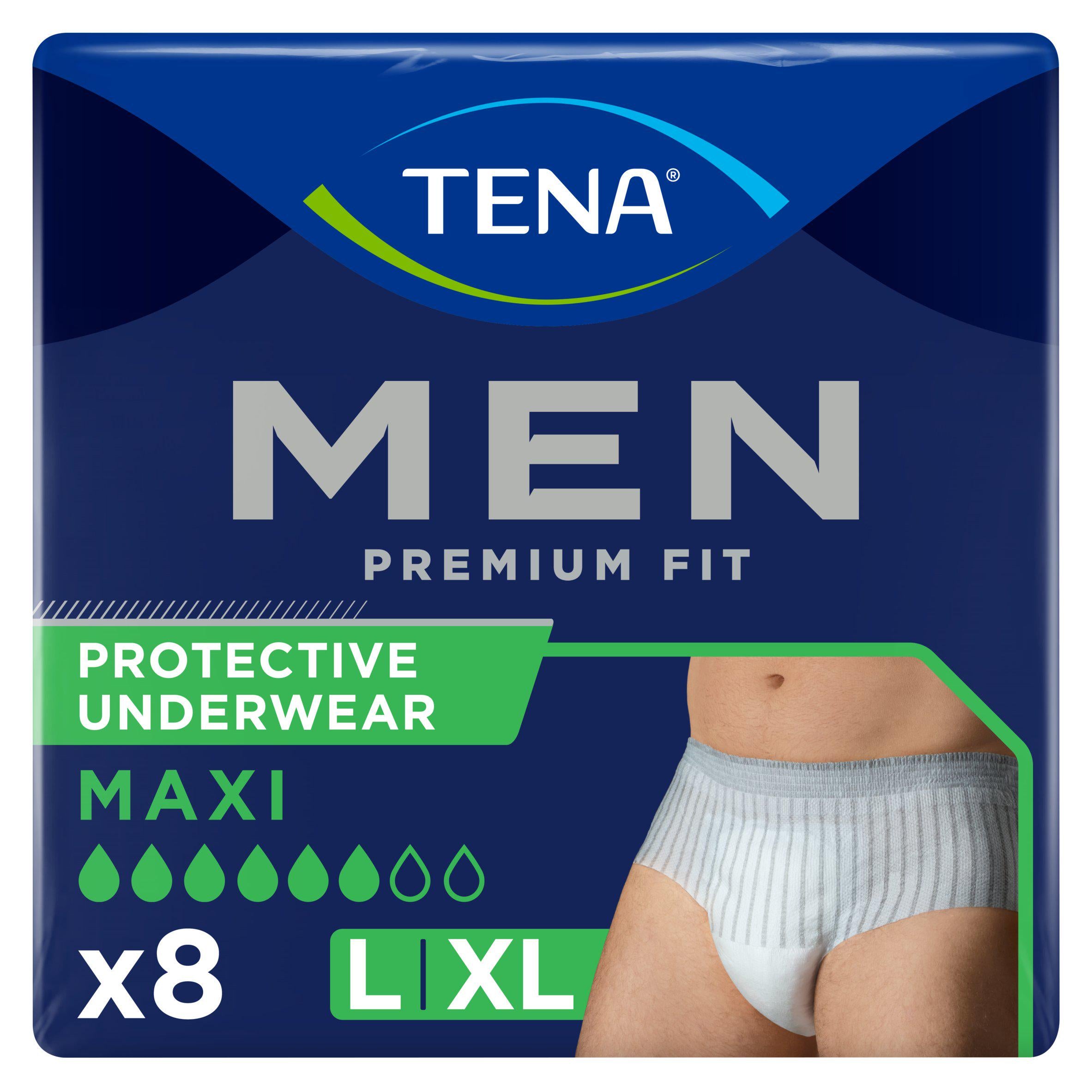 TENA incontinence pants Premium Fit Large x8 - British product