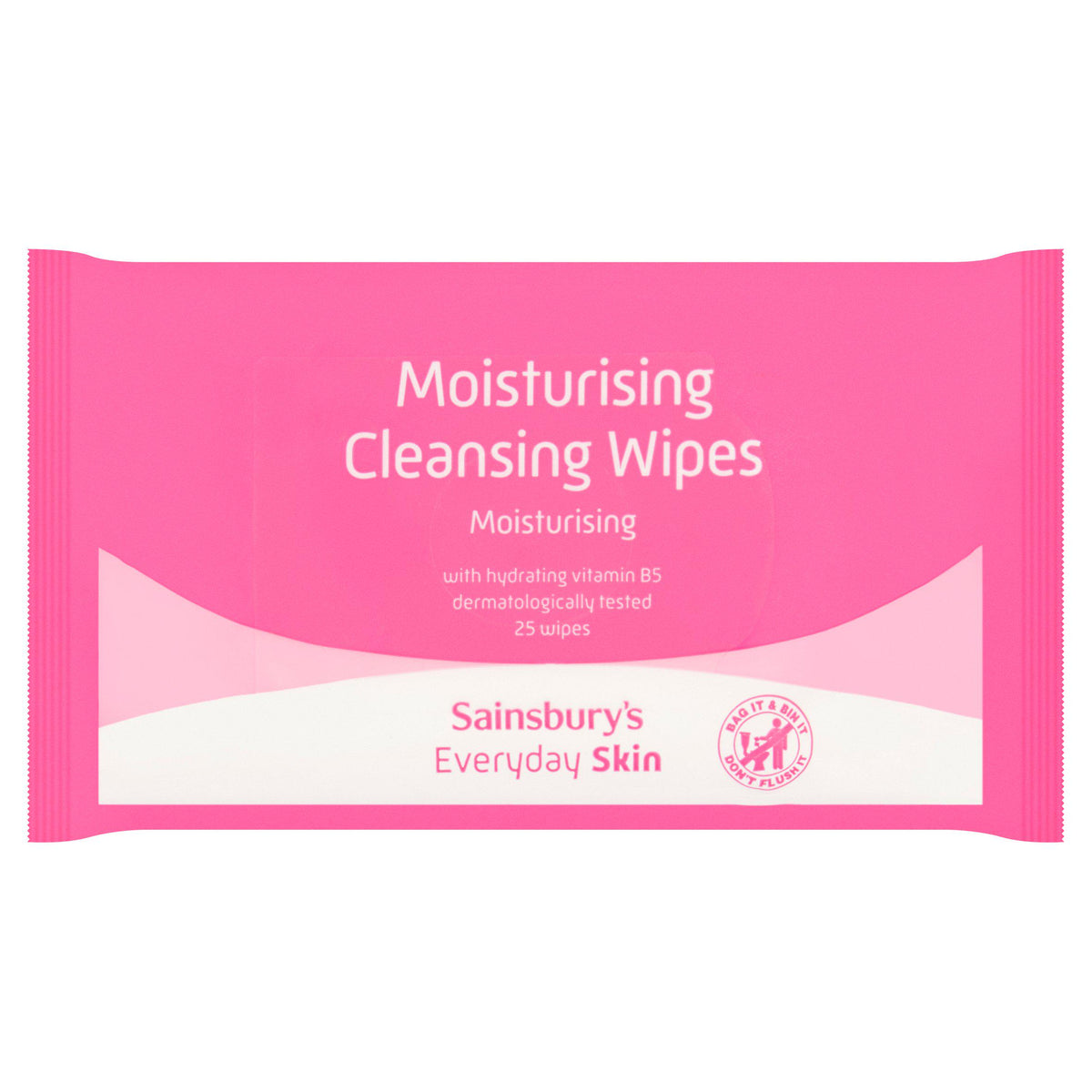 Sainsbury's moisturising cleansing wipes 25 pack - British product