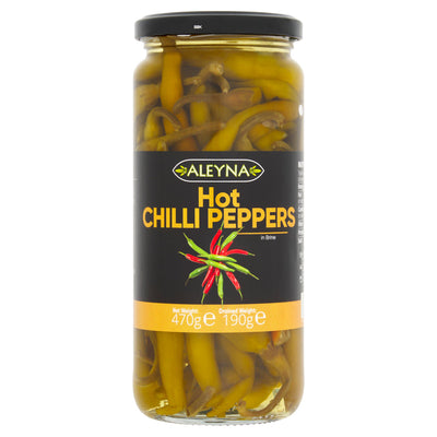 Sainsburys Aleyna Hot Chillies in Brine 470g- Buy online at McGrocer