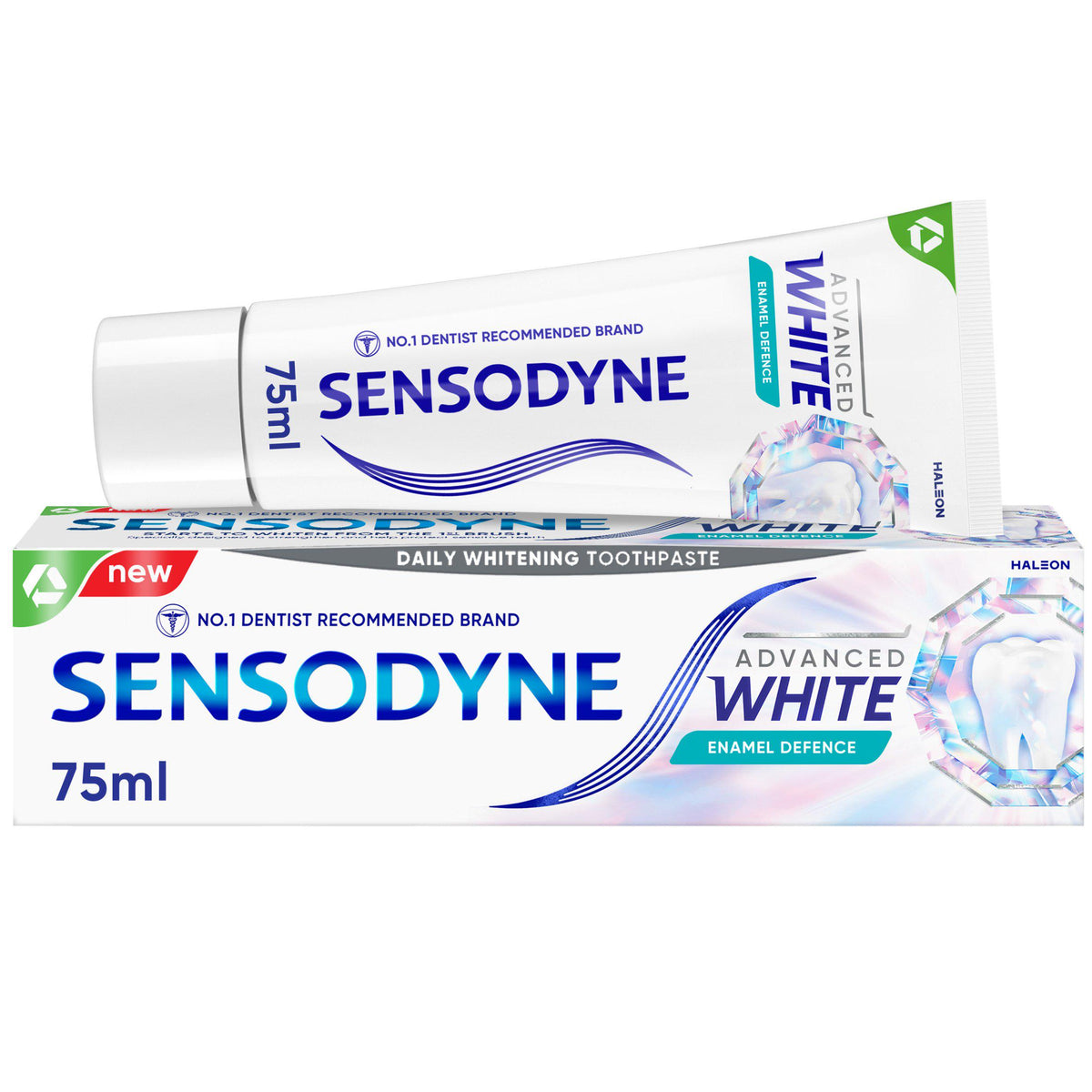 Sensodyne Advanced White Enamel Defence toothpaste 75ml (British brand)