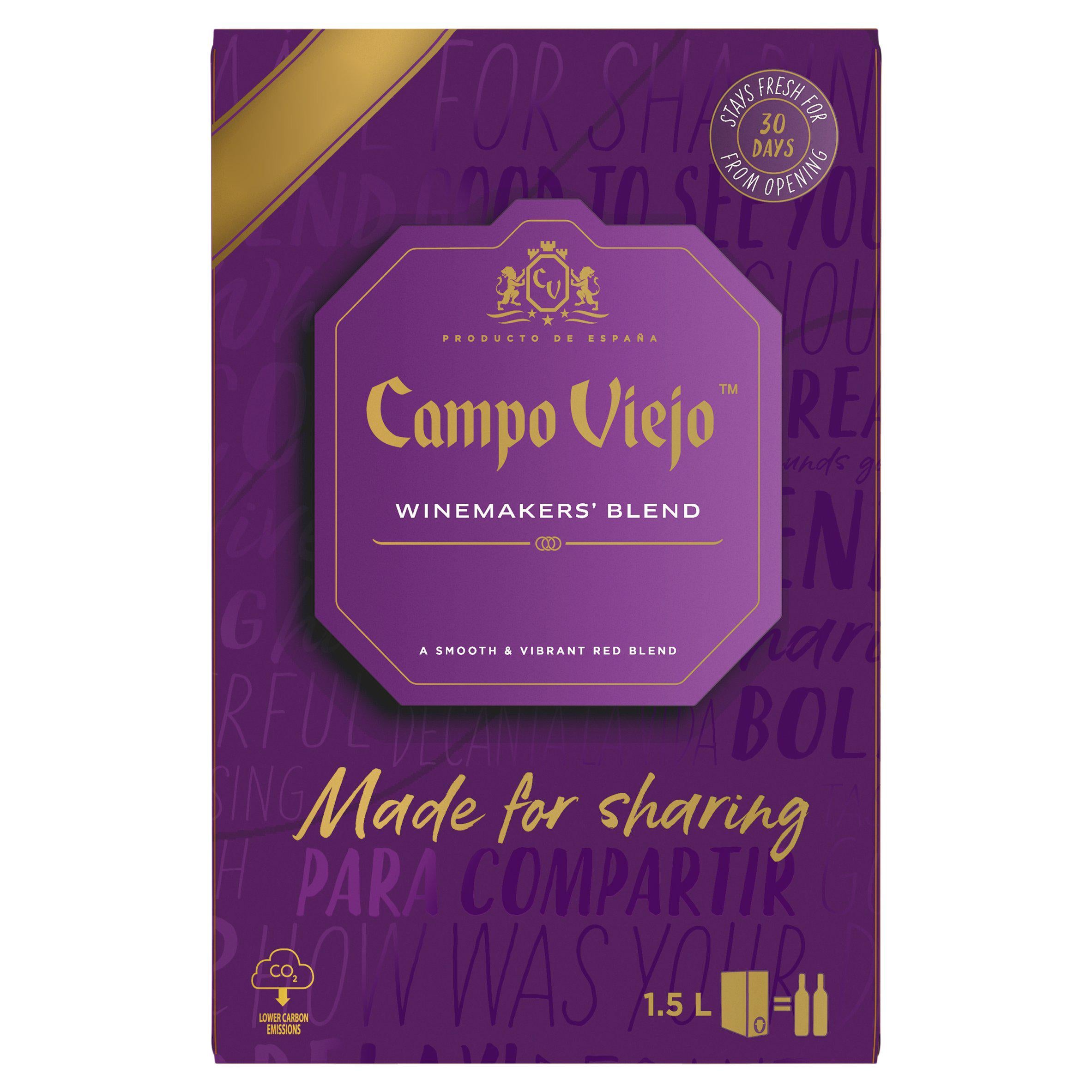 Campo Viejo red wine box 150cl - British product