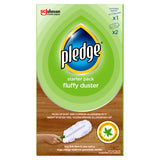 Pledge fluffy duster starter pack with handle and refills (British brand)