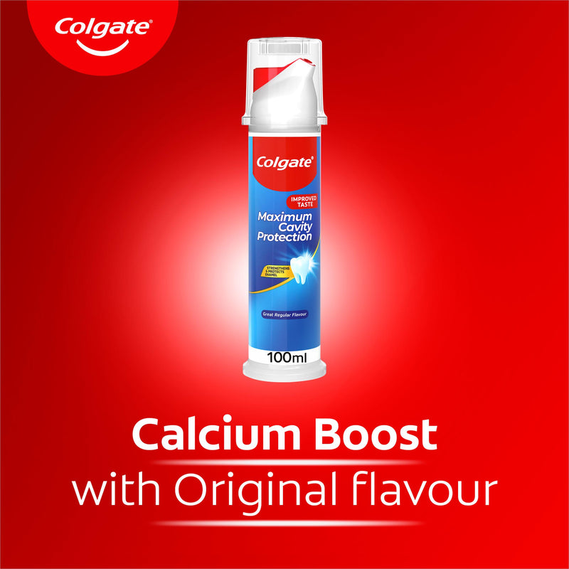 Colgate Cavity Protection Toothpaste pump 100ml, imported from the UK