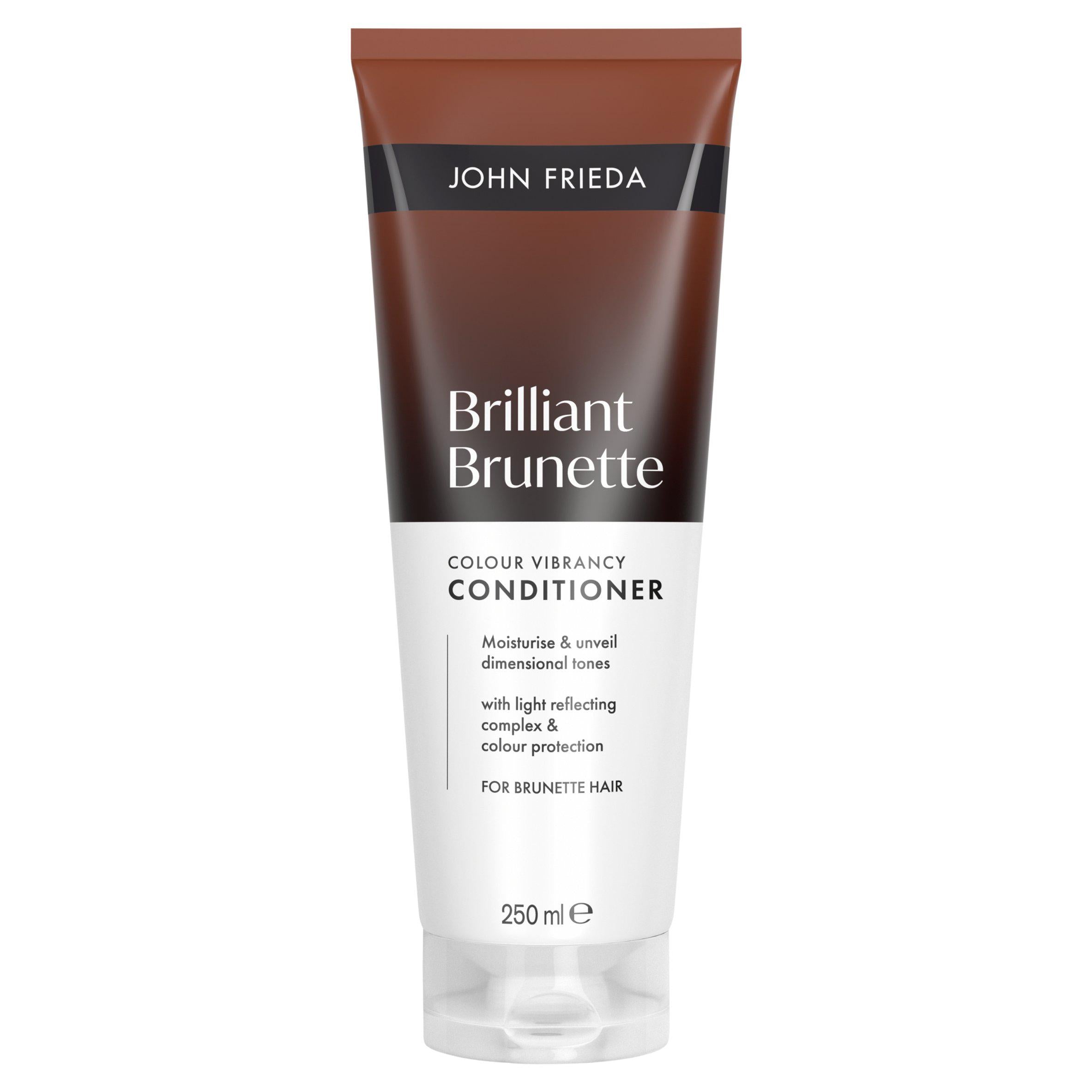 John Frieda Brilliant Brunette Colour Vibrancy Conditioner 250ml, UK version