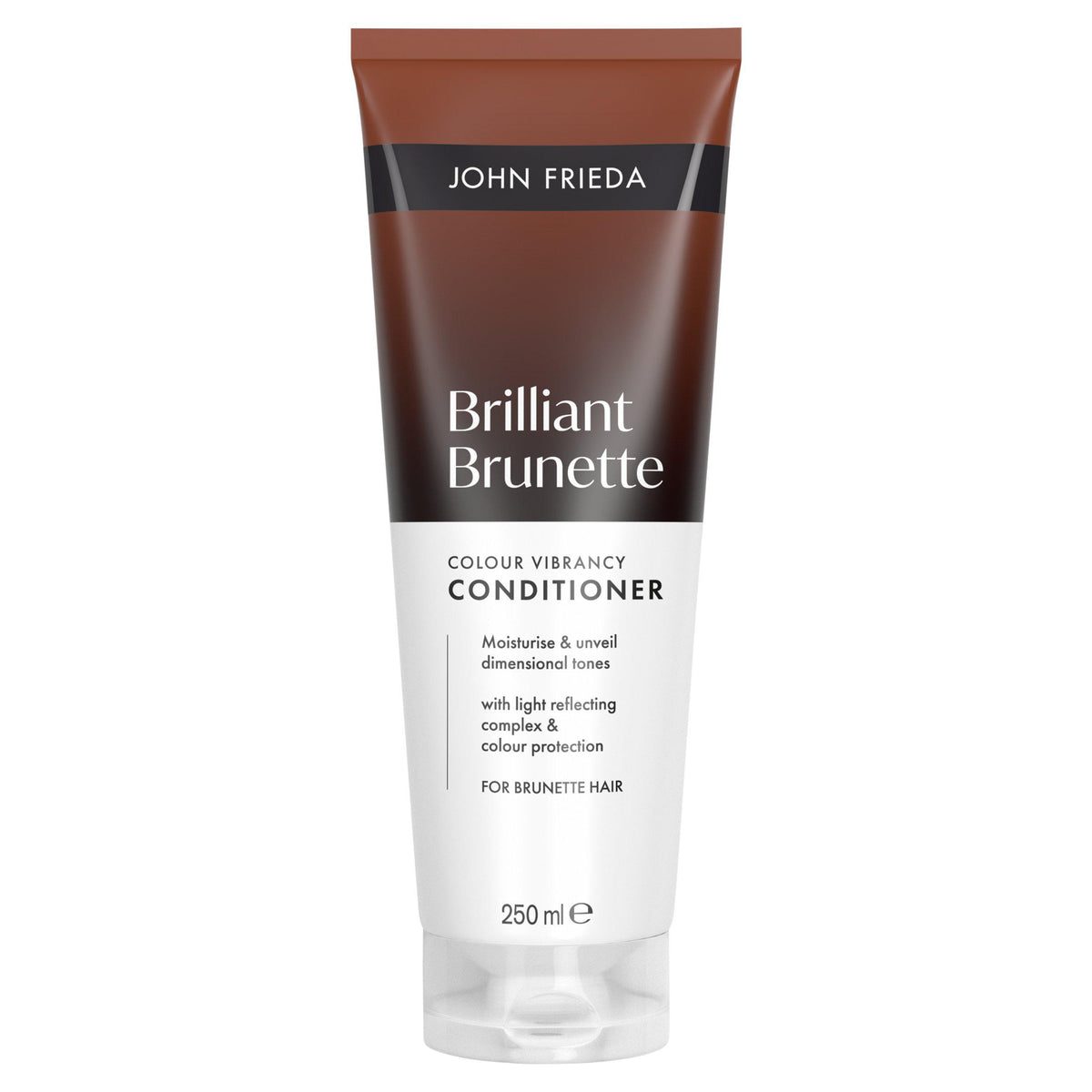 John Frieda Brilliant Brunette Colour Vibrancy Conditioner 250ml, UK version