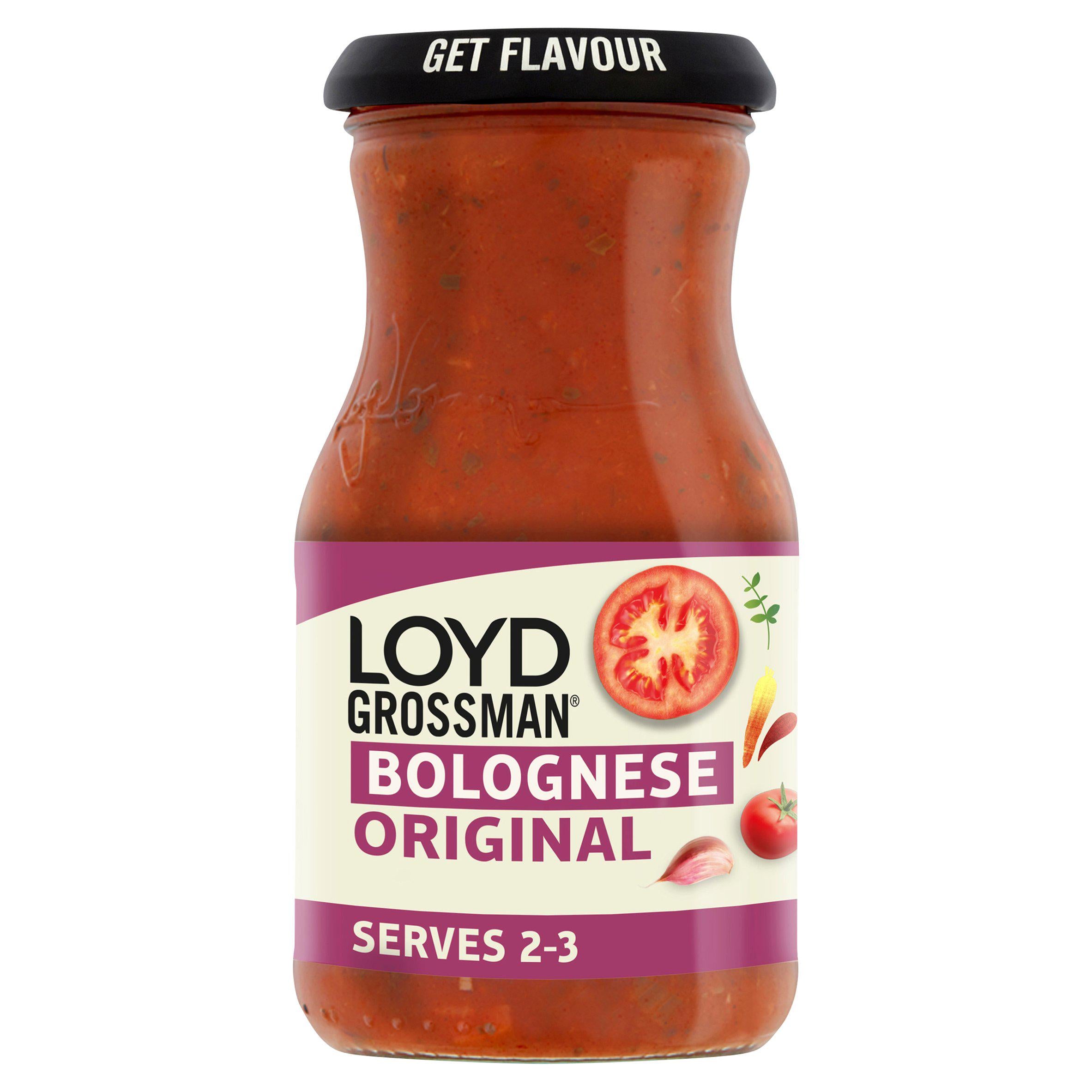 Loyd Grossman Bolognese Pasta Sauce Original 350g, UK version